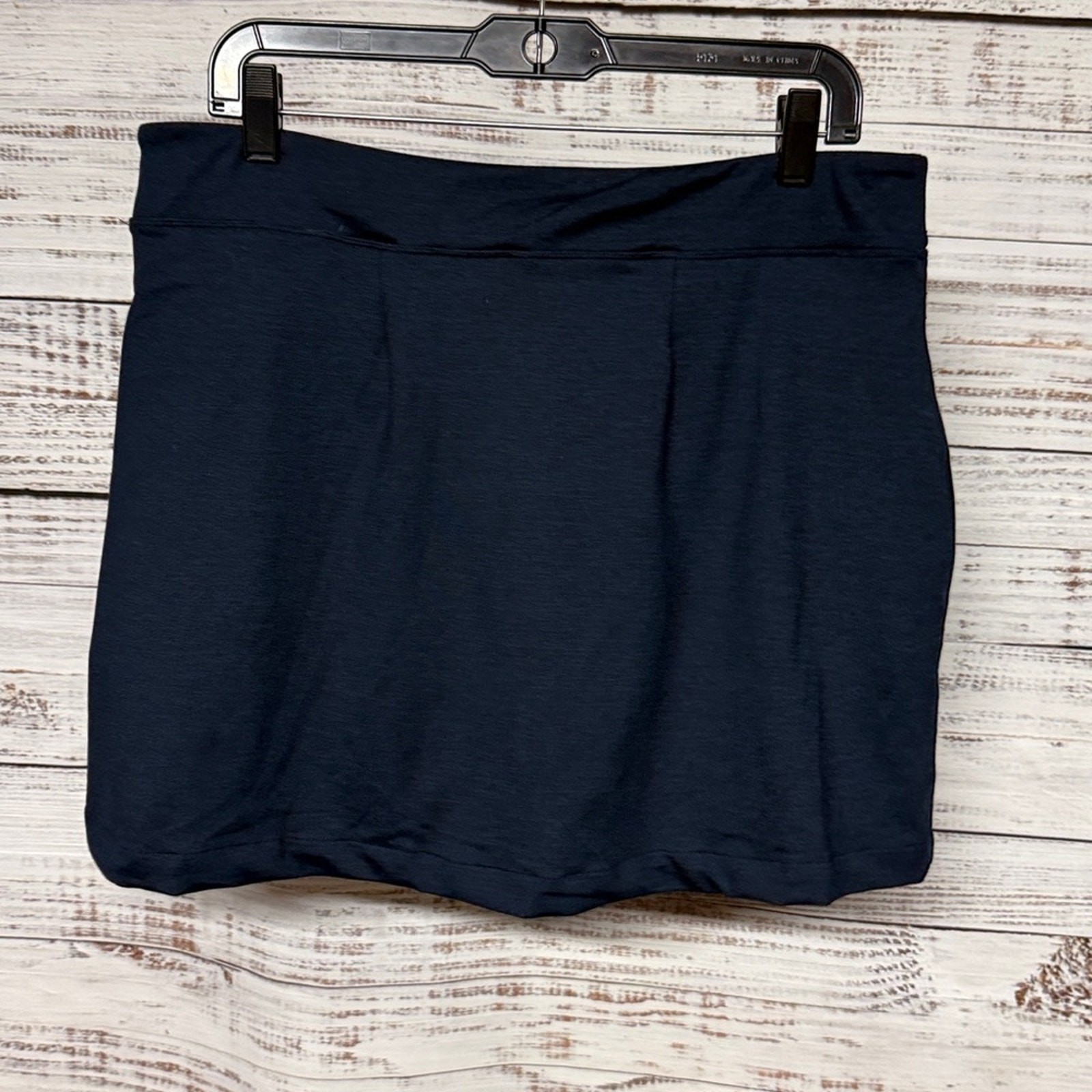 Quince Performance Tech Skort Blue Large Faux Wrap - image 6