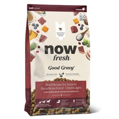 Now Fresh Good Gravy Senior Dog Food - Grass-Fed Beef, Ancient Grains, Joint Sup