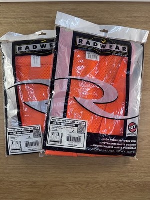 RADIANS RadWear SV6 Two Tone Surveyor Safety Vest ANSI Class 2 Size S 2 Pack