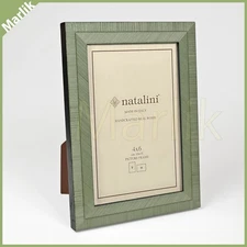 Natalini Handmade ITALIAN Picture Frame 4x6" (10x15 cm), Light Green, NEW