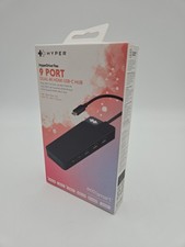 Hyper HyperDrive Flex 9 Port USB-C Hub Dual 4k HD4103 Black