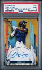 2025 TOPPS FINEST FINEST AUTOS GOLD REFRACTOR #GJO GREG JONES 10/50 PSA 9