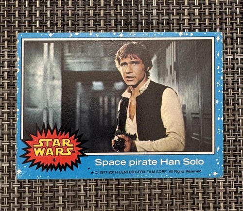 1977 Topps Star Wars #4 Space pirate Han Solo — Raw