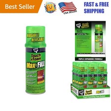 Touch  n Foam Max Fill - 12 Oz Off White Sealant, Fills Large Gaps Effortlessly
