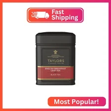 Taylors of Harrogate English Breakfast, Black Loose Leaf, 4.41 Ounce Tin Caddy (