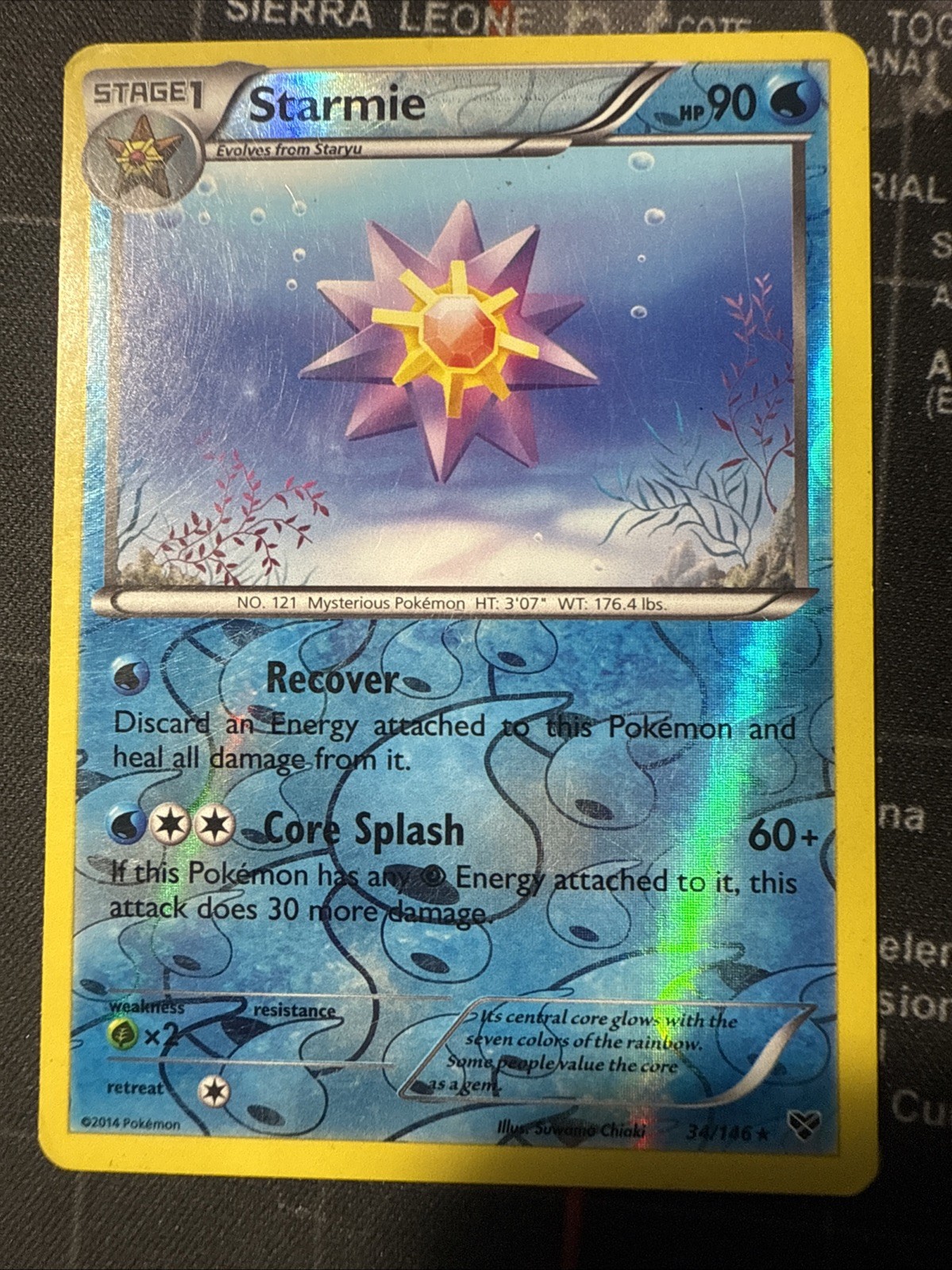 Starmie 34/146 XY Reverse Holo