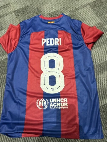 FC Barcelona Home Shirt 2023/24 – Pedri #8 Nike Dri-FIT Size L New – Authentic