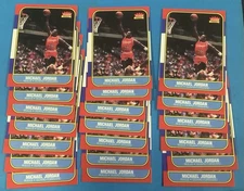1986 Fleer Michael Jordan Reprint Chicago Bulls (RC)  Lot Of 20 Cards