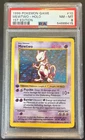 1999 Pokemon 1st Edition MEWTWO Shadowless Holo #10 PSA 8 NM-MT Base Set Graded