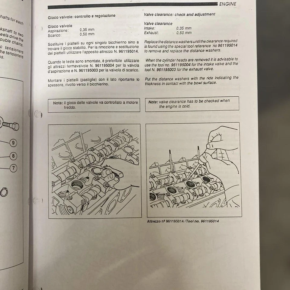 Lamborghini Diablo VT 1994 manual de taller italiano/inglés usado Foto 3 de 4