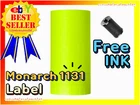 FLUORESCENT YELLOW LABELS FOR MONARCH 1131 PRICING GUN 1 SLEEVE=8ROLLS