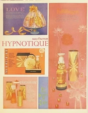Max Factor 1961 Original Hypnotique Primitif Case-Mates Print Ad