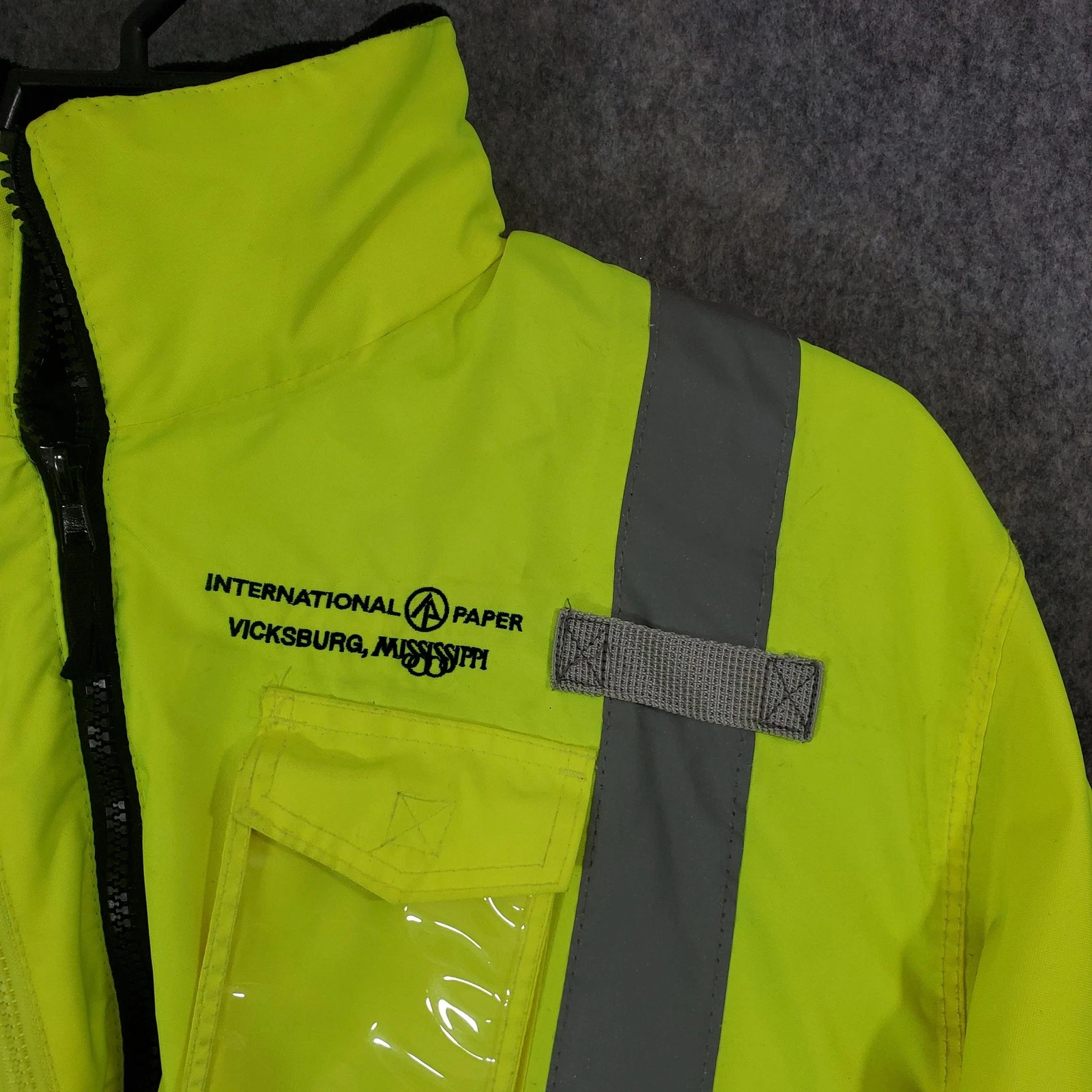 Radians Jacket Mens Large Yellow Black Hi Vis Reflective 3 In 1 Hooded Workwear image 2