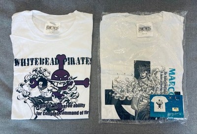 One Piece Ace & Marco T-Shirt Set unbenutzt Anime Promo 20 Jahre alt
