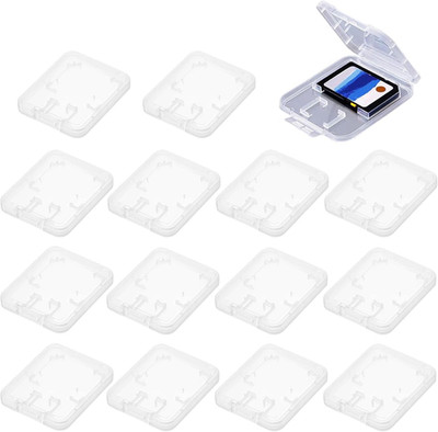 Memory Card Case, Pack of 15 Storage SD, Sd Karten Case, Memory Card Box, Transp