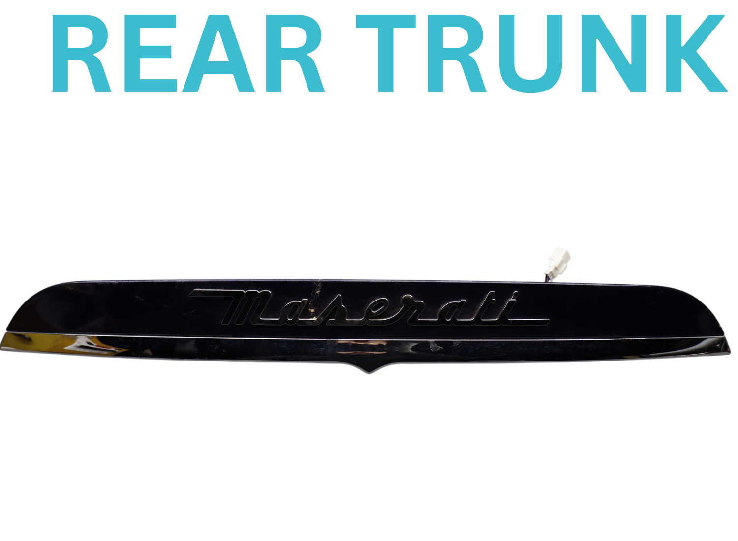 14-17 Maserati Ghibli M157 Rear Trunk Lid Molding Cover Trim Panel 670010759 Oem