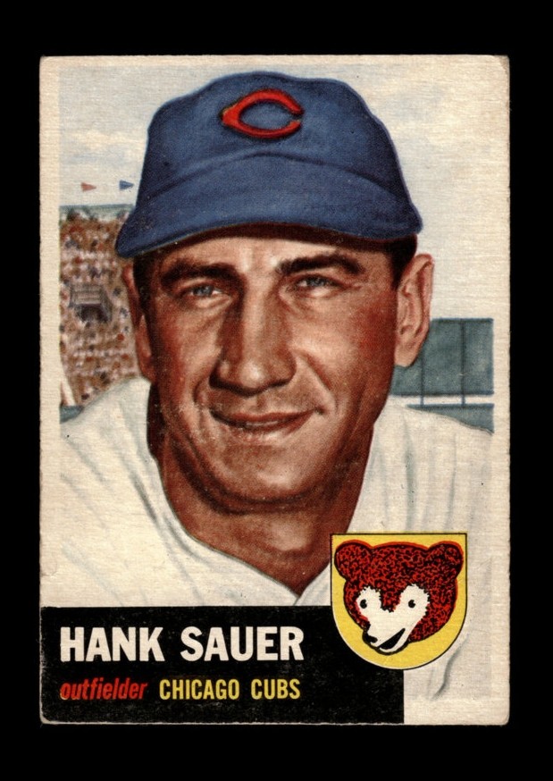 1953 Topps Set-Break #111 Hank Sauer VG-VGEX (crease) *GMCARDS*