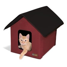 K H Pet Products Outdoor Heated Kitty House Cat Shelter