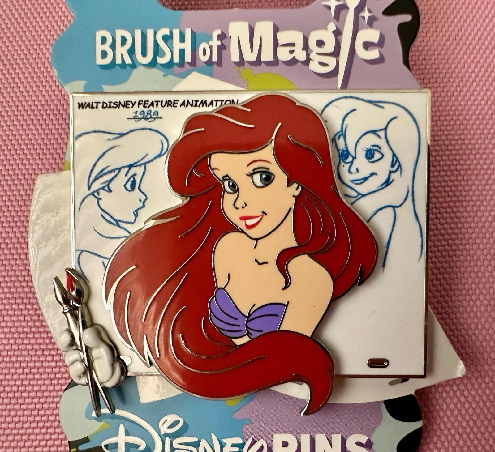Disney Ariel The Little Mermaid Brush of Magic Limited Edition Pin LE 3750