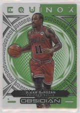 2022 Panini Obsidian Equinox Electric Etch Green Flood 17/25 DeMar DeRozan 3wu