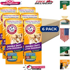 Double Duty Cat Litter Deodorizer - 30 oz 6 Pack for Fresh Cedar  Pine