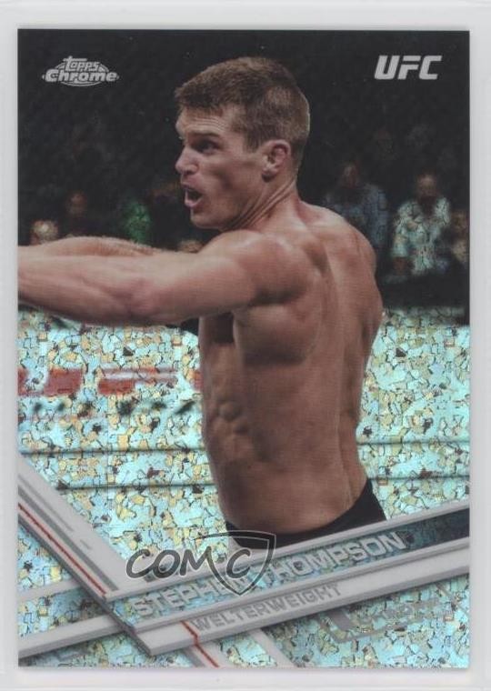 2017 Topps Chrome UFC Diamond Refractor Stephen Thompson #59 q3o