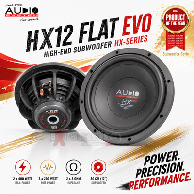 Audio System HX 12 FLAT EVO HIGH END Subwoofer HX-SERIES 30cm (12 ) Woofer