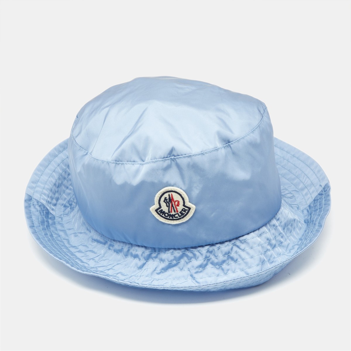 ハット MONCLER Bucket hat Moncler Blue Logo Applique Nylon Bucket Hat M | eBay