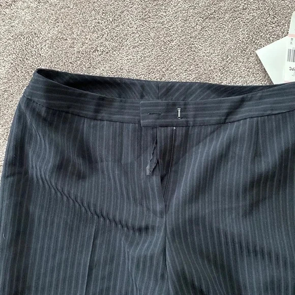 Suit Studio Black Pinstriped Two Piece Blazer/Pant Set SIZE 10