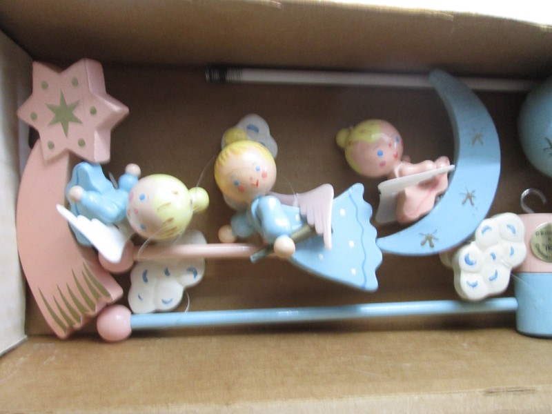 Hand Painted Musical Angel Mobile By IRMI New In Box