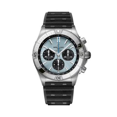 Breitling Chronomat B01 42mm Blue Dial Rubber Band Watch PB0134101C1S2