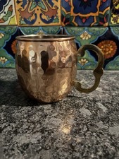Copper Mug with Brass Handle, Stainless Interior by Home Essentials