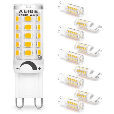 ALIDE G9 Led Bulbs Dimmable 3W Replace 10 Count (Pack of 1), 3w 2700k Warm 