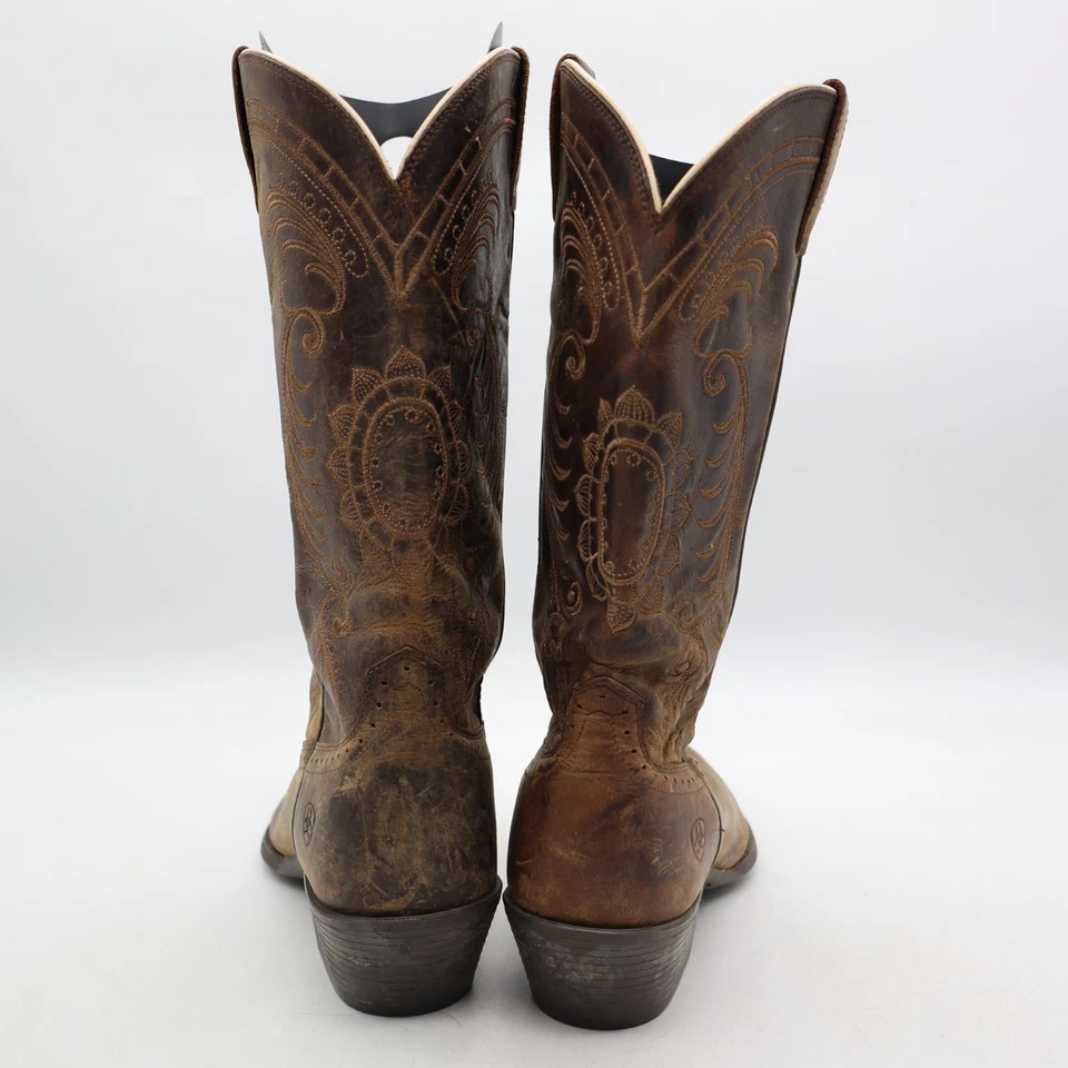 Ariat Magnolia Western Boots Women's Size 9 B Brown Leather Cowgirl 10010970 - Image 4 of 4