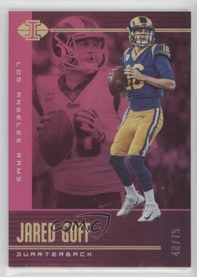 2019 Panini Illusions Trophy Collection Pink 48/75 Jared Goff #38 0pm