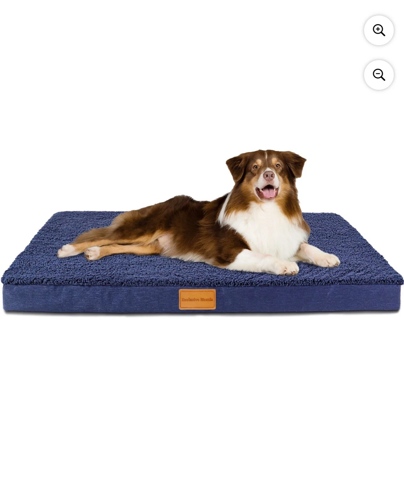 Exclusivo Mezcla 20"x15" Navy Blue Orthopedic Small Pet Bed New