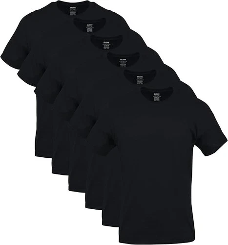 6 Playeras De Manga Corta Para Hombres Con Cuello Redondo Algodon - product listing photo