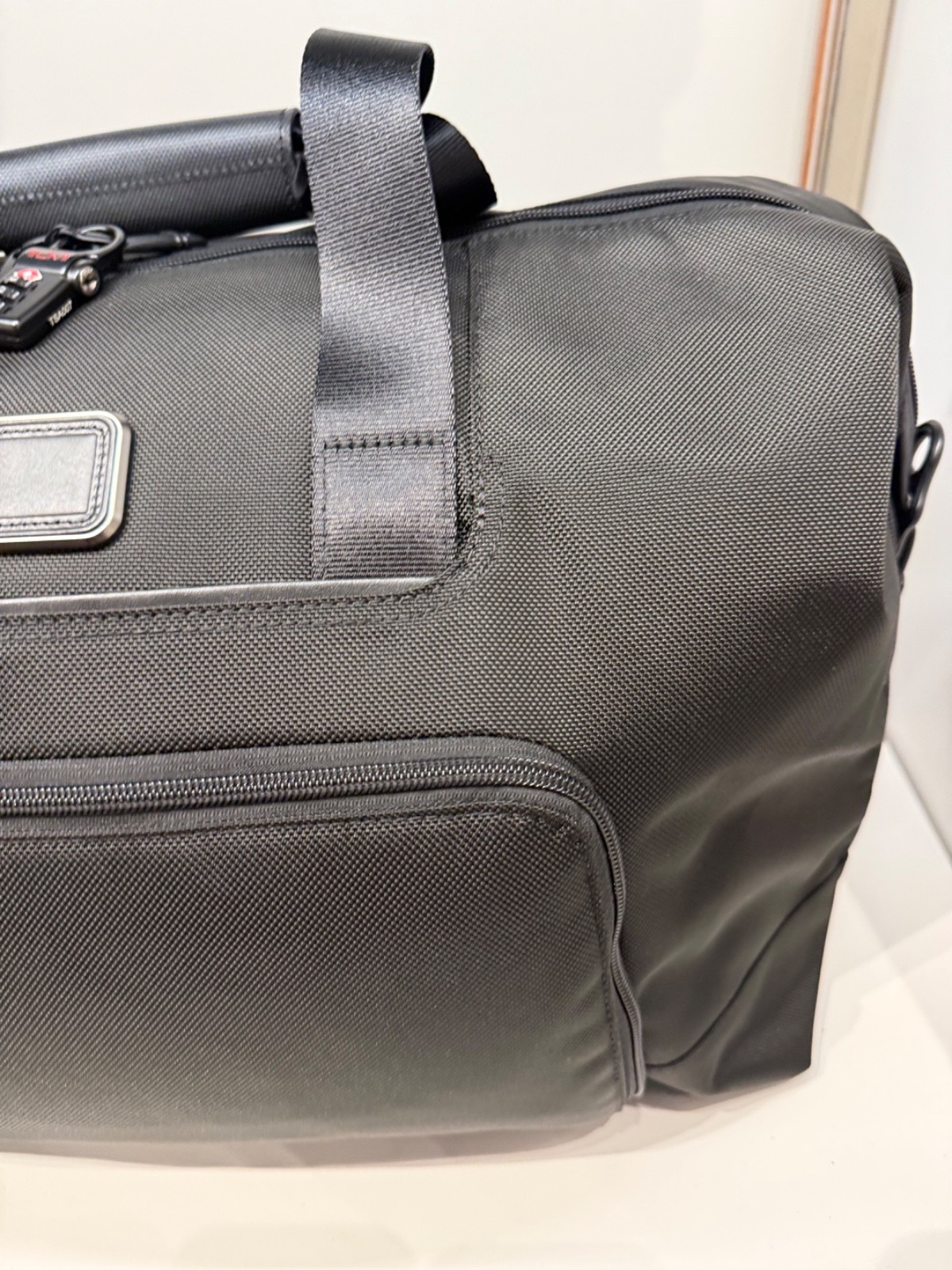 NEW Tumi ALPHA 18.5” Double Expansion TRAVEL Satchel Bag - SOLID BLACK image 2