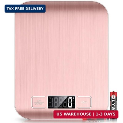 Mik-Nana Food Scale Pink, 10kg/22lb Digital Kitchen Scale Weight Grams and Oz fo