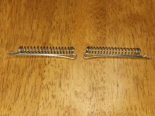 Rare 1960s Pair of Large Coiled Vintage Goldtoned Bobby Pins for Retro Chic Hair