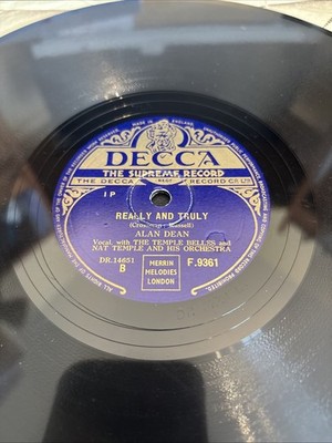ALAN DEAN 78rpm 10 When There s Love At Home/ Really and Truly F9361 VG