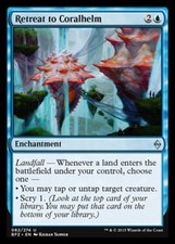 4 x Retreat to Coralhelm - Battle For Zendikar - Light Play - MTG