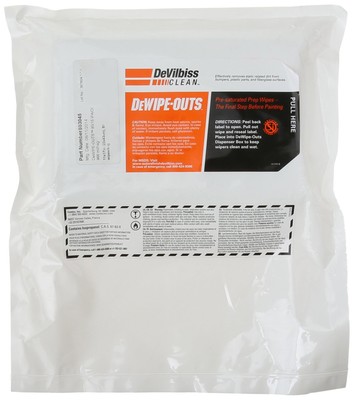Devilbiss DEV-803045 Dewipe-outs 11'' X 17'' 85% Ipa / 15% Di Water
