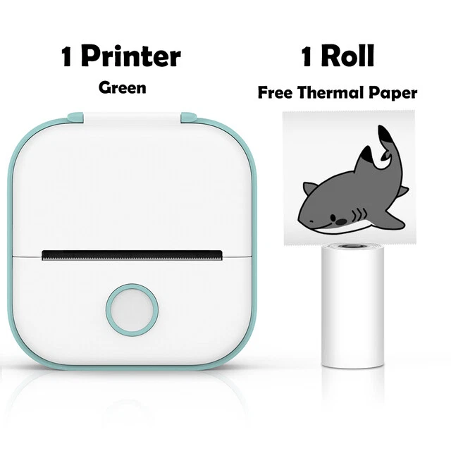 Phomemo T02 Mini Wireless Bluetooth Thermal Photo Printer Inkless Label Maker