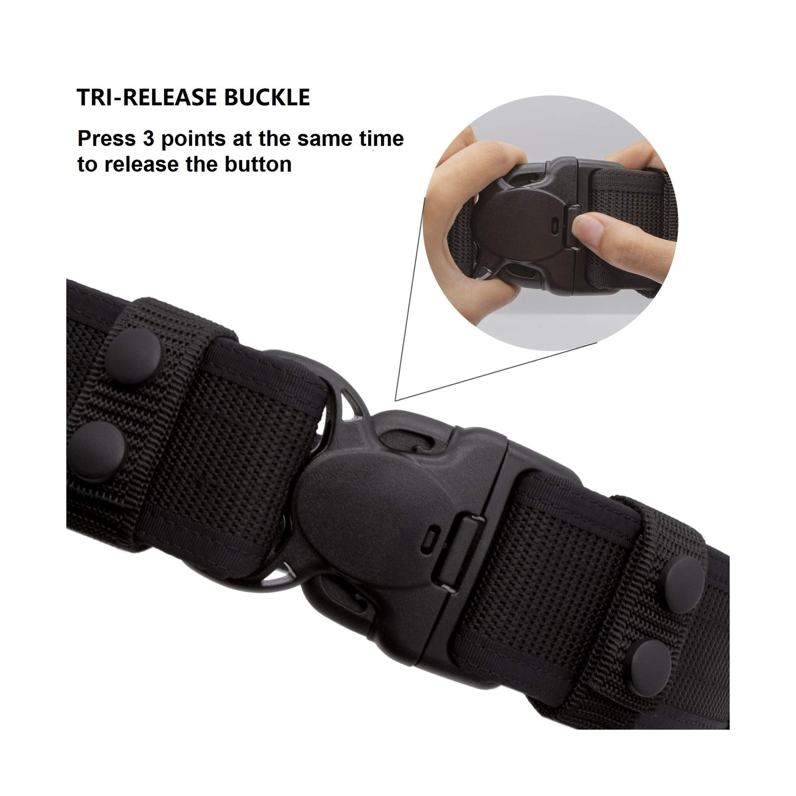 TACNEX Duty Belts 2" Police Duty Belt Law Enforcement Security Nylon