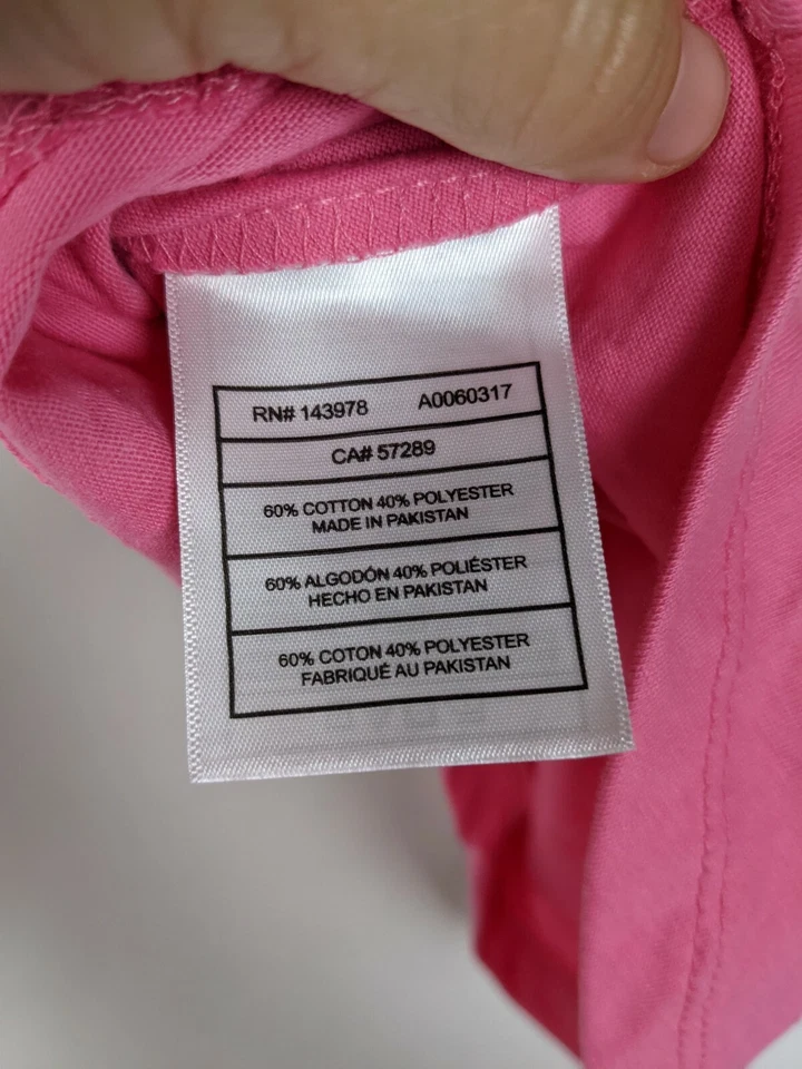 Puma Niñas Rosa Manga Corta Verano Top Talla 4Y Foto 3 de 4