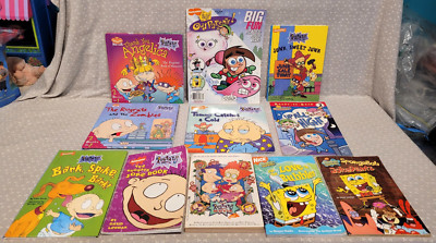 Nickelodeon Fairly Oddparents Spongebob Rugrats Comic Picture Book Lot 11 Pcs