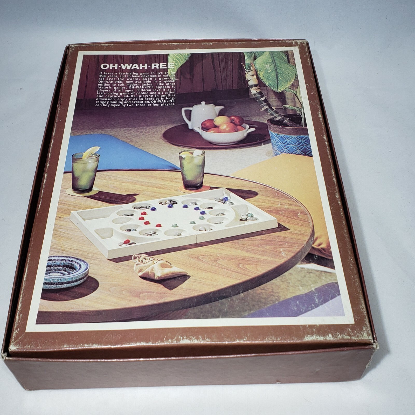 VTG 1966 OhWahRee Board Game Bookshelf Box Avalon Hill Game Company