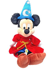 Disney Parks Walt Disney World Sorcerer Mickey Mouse Bean Bag Plush 13''