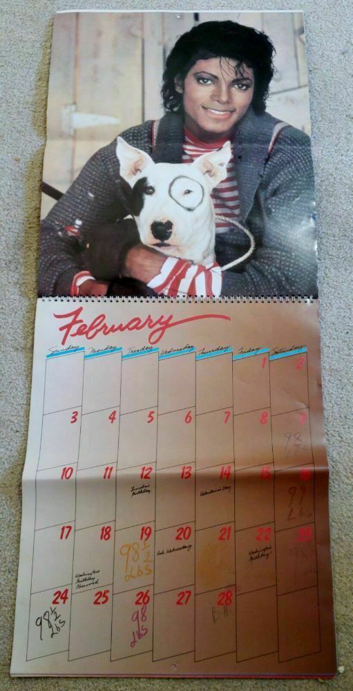 The Official Michael Jackson 1985 Original 13 Great Color Pix